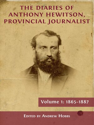 cover image of The Diaries of Anthony Hewitson, Provincial Journalist, Volume 1